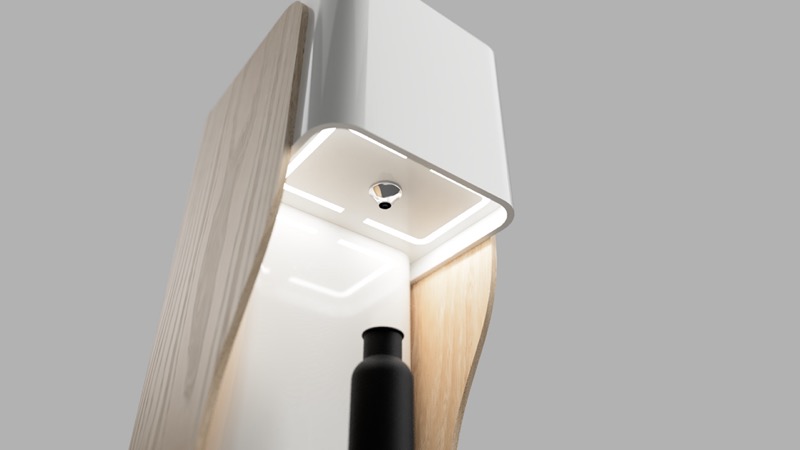 Rendering Produktdesign Wasserspender